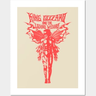 Butterfly Psychedelic King Gizzard & Lizard Wizard Posters and Art